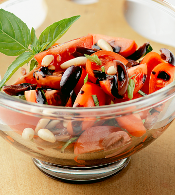 Rezept Caotina Tomaten Oliven Salat